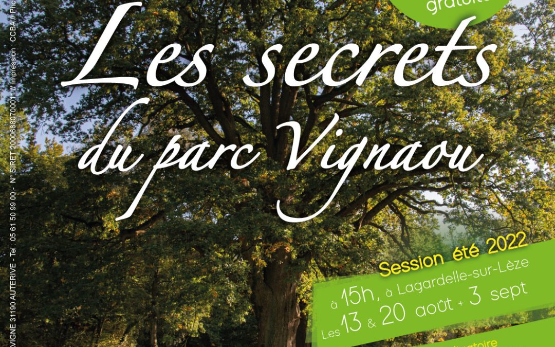 Communiqué de presse visite guidée du parc Vignaou 2022