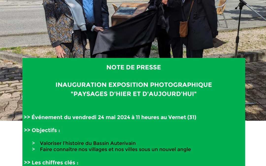 Note de presse inauguration expo photo 24/05/2024