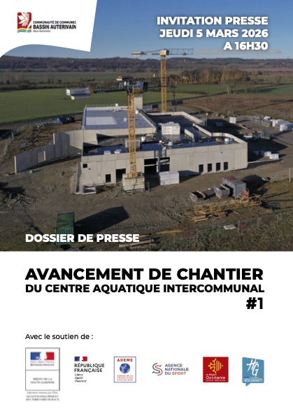 Dossier de presse visite chantier centre aquatique intercommunal 5/03/2026