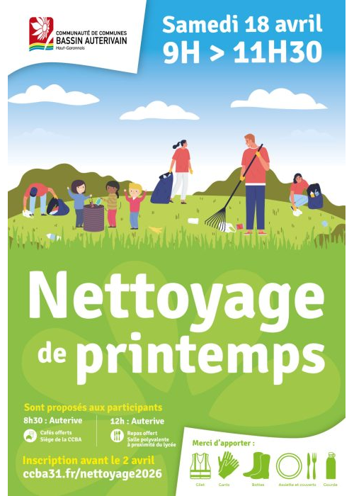 Note de presse du nettoyage de printemps 2026